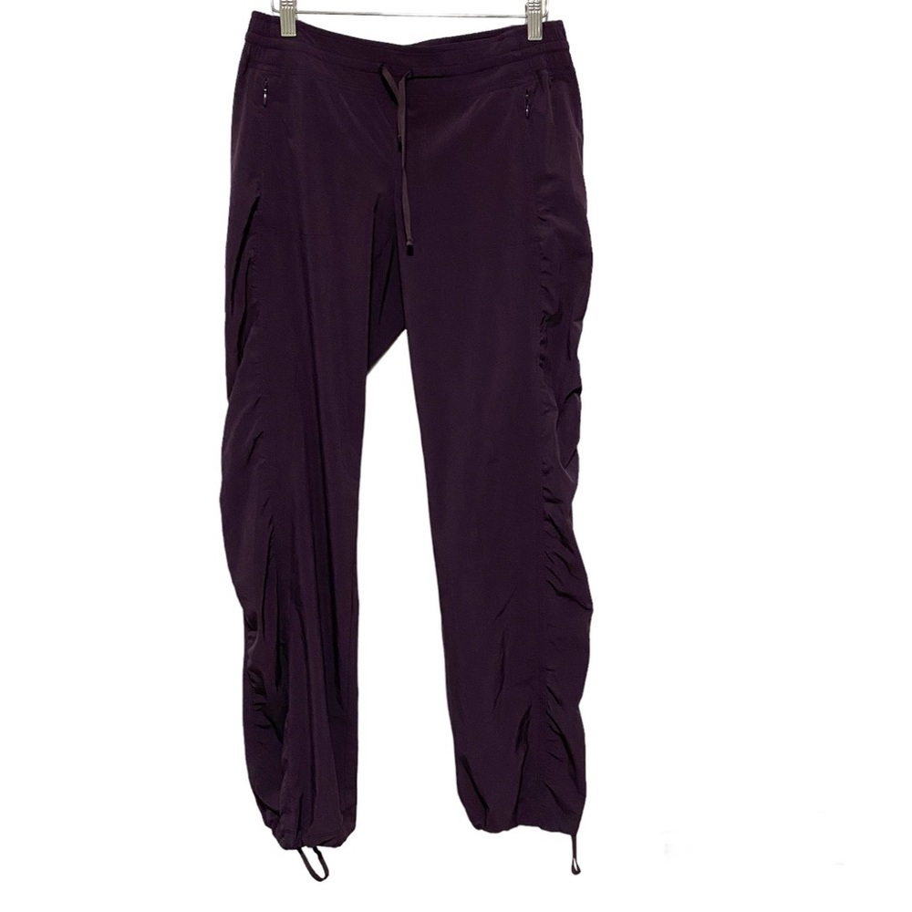 Athleta Eggplant Purple Ankle Cinch Dance Pants